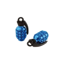 BOUCHONS VALVE GRENADE Bleus / La Paire