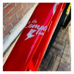 Custom Collective X Bikelife C100 Rouge Vermillon 2022 -Vélo Soldes Magasin collective bikes c100 orange 12