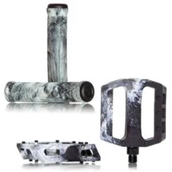 Pack DEMOLITION Pédales + Poignées Noir-Blanc