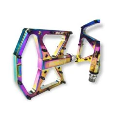 Pédales ICE FAST Butch Aluminium CNC 9/16e Oil Slick -Vélo Soldes Magasin pedales ice fast butch aluminium cnc 916e oil slick 2