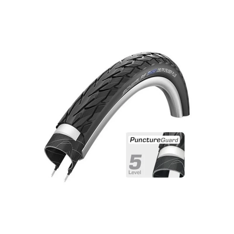 PNEU SCHWALBE Delta Cruiser+ 26x2.00" 50-559 Noir 3 PNEU SCHWALBE Delta Cruiser+ 26x2.00" 50-559 Noir