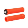 Poignées ODI Longneck Flangeless Fluo Orange 1 Poignées ODI Longneck Flangeless Fluo Orange -Vélo Soldes Magasin poignees odi longneck less orange