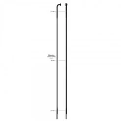 Sapim Rayon ALPINA Zinc 14G X 305mm Noir - L'unité