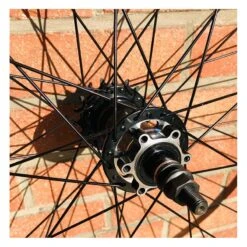 Roue Arrière Custom Bikelife X Collective 29 Pouces à Disk Noire - Wheeling Bike -Vélo Soldes Magasin roue arriere custom bikelife x collective 29 pouces a disk noire wheeling bike 5