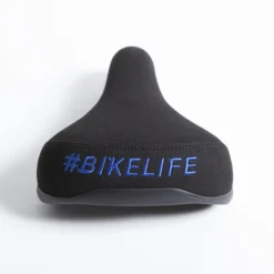Selle BIKELIFE Noire Logo Bleu -Vélo Soldes Magasin selle bikelife noire logo bleu 2