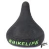 Selle BIKELIFE Noire Logo Vert -Vélo Soldes Magasin selle bikelife noire logo vert