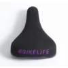 Selle BIKELIFE Noire Logo Violet -Vélo Soldes Magasin selle bikelife noire logo violet