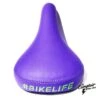 Selle BIKELIFE Violette Logo Vert 1 Selle BIKELIFE Violette Logo Vert -Vélo Soldes Magasin selle bikelife violette logo vert
